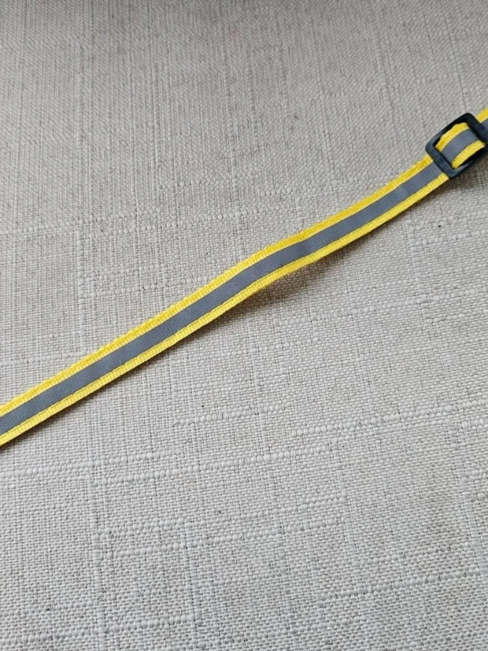 Cat Collar W/ Bell Yellow Nylon Collar Reflective Pet Collar Size Adjustable